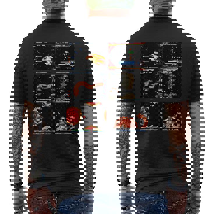 グラディウス タンクドレス スクリーンショット ボス レトロ ゲーマー 宇宙戦 メンズTシャツ バックプリント