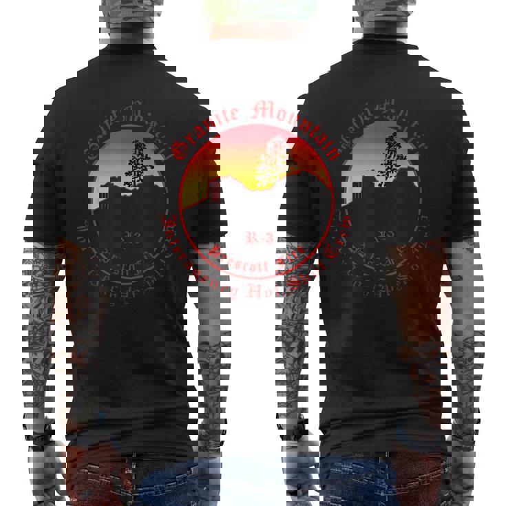 グラナイトマウンテンホットショット メンズTシャツ バックプリント