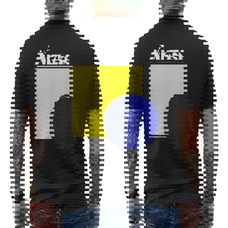 グラフィック＆ロゴ Wh バレーボール メンズTシャツ バックプリント