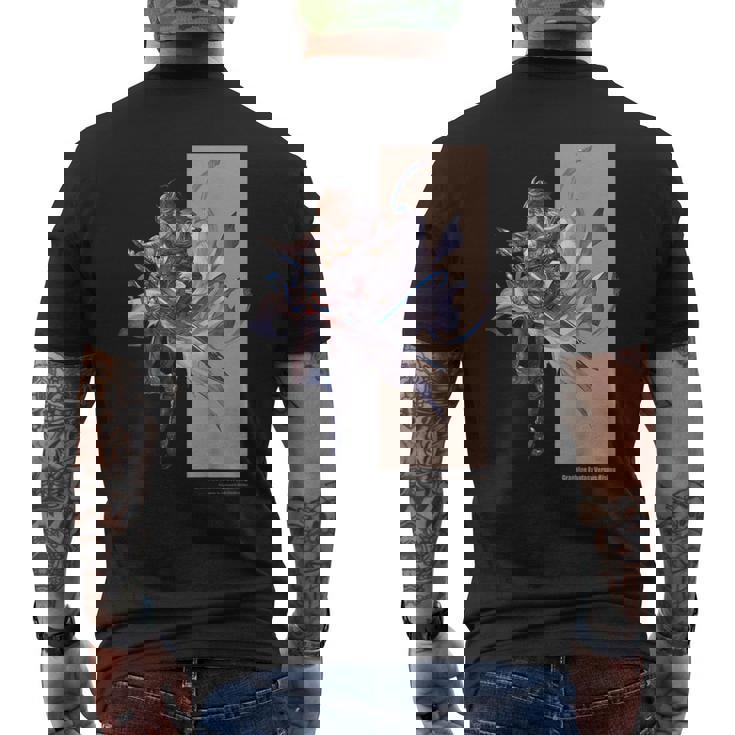 グランブルーファンタジーヴァーサス -ライジング- サンダルフォン メンズTシャツ バックプリント