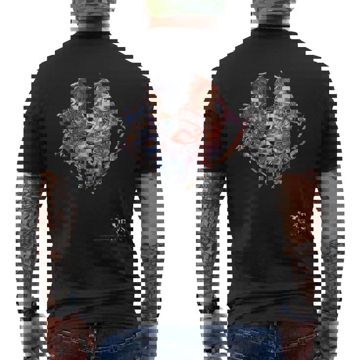 グランブルーファンタジーヴァーサス ランスロット＆パーシヴァル メンズTシャツ バックプリント