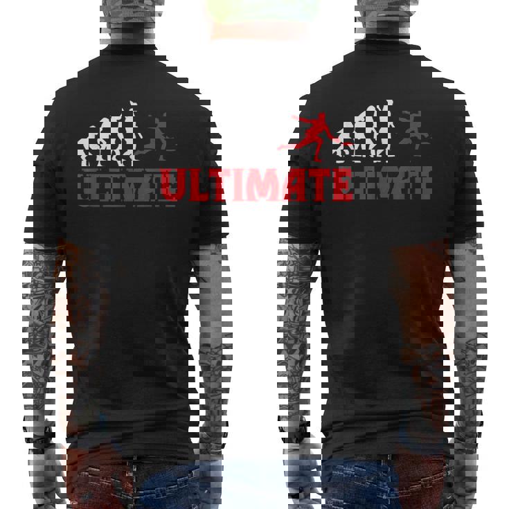 グレートアルティメットフリスビーエボリューションギフト メンズTシャツ バックプリント