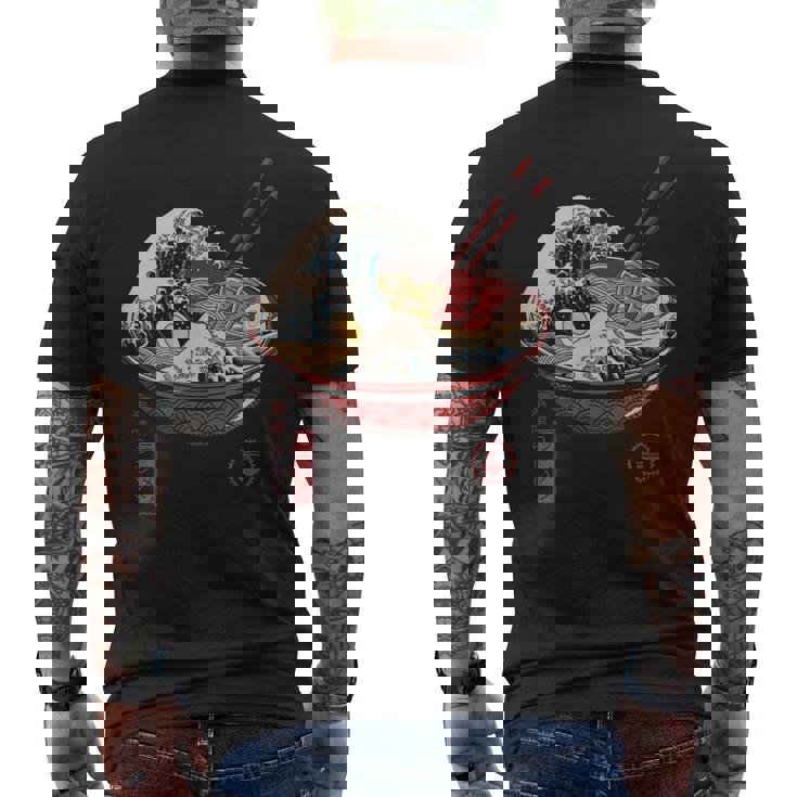 グレートラーメンウェーブ らーめんと波）Ｔシャツ メンズTシャツ バックプリント
