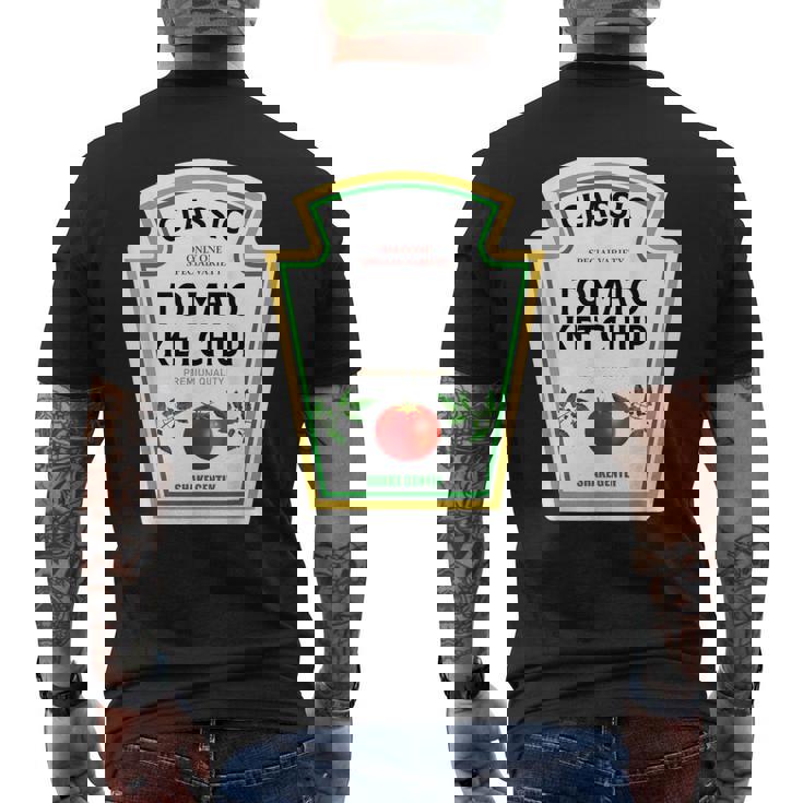 ケチャップ ハロウィン 2024 コスチューム ファミリー お揃い マスタード グループ メンズTシャツ バックプリント