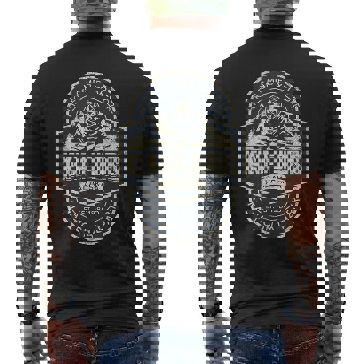 ケナイ・フィヨルズ国立公園 メンズTシャツ バックプリント