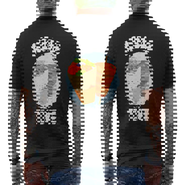 ケバブタイム おいしい焼き肉 トルコ ケバブ メンズTシャツ バックプリント