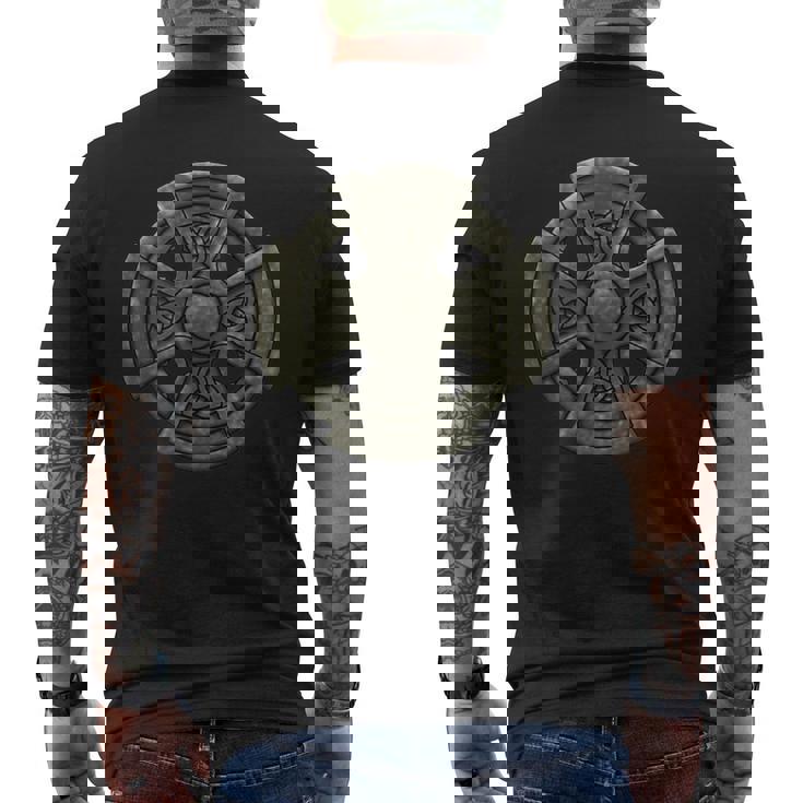 ケルト十字架 中世のシンボル ケルトバイキング メンズTシャツ バックプリント