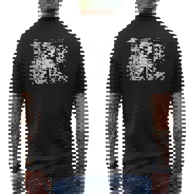 ゲルニカのアートワーク メンズTシャツ バックプリント