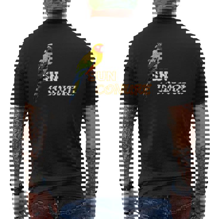 コガネメキシコインコ 鳥 動物 図 バードウォッチング 贈り物 鳥類学者 生物学者 自然科学 メンズTシャツ バックプリント