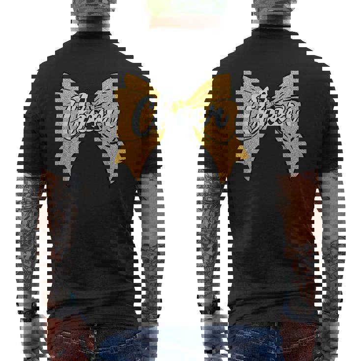 コケット チアボウ イエロー スポーツ チアリーダー チアリーダー メンズTシャツ バックプリント