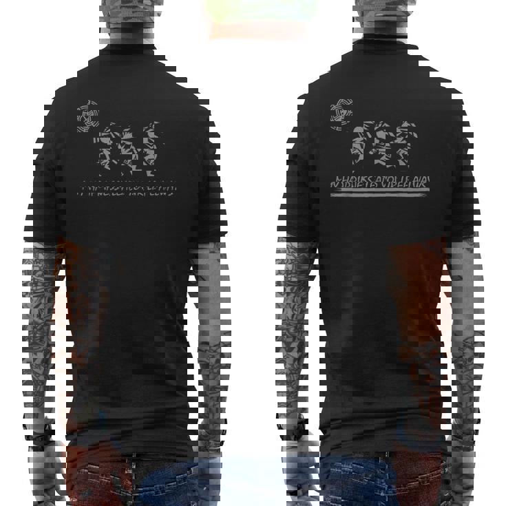 ココペリ&サンフェイス メンズTシャツ バックプリント