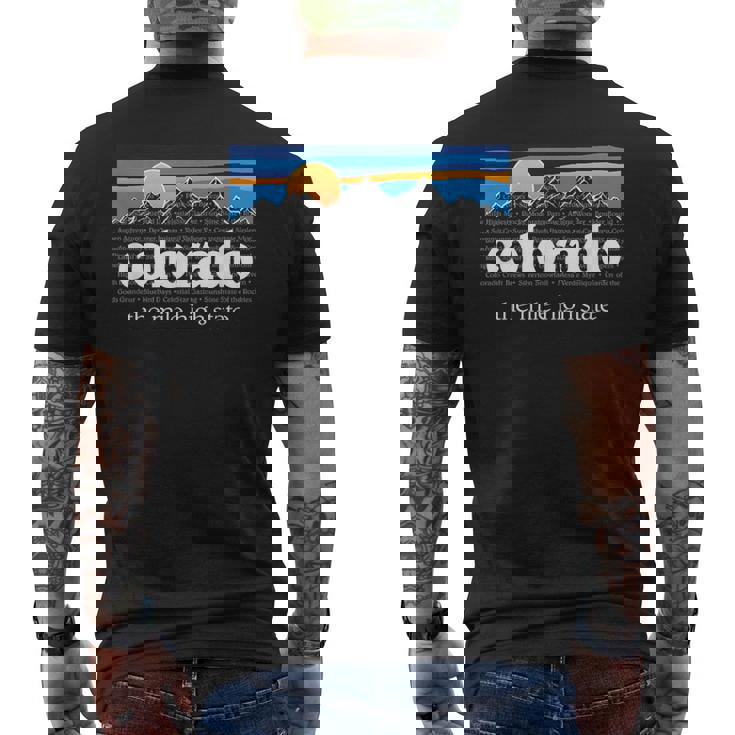 コロラドアンダーグラウンド コロラドマウンテン ヴィンテージ コロラド メンズTシャツ バックプリント