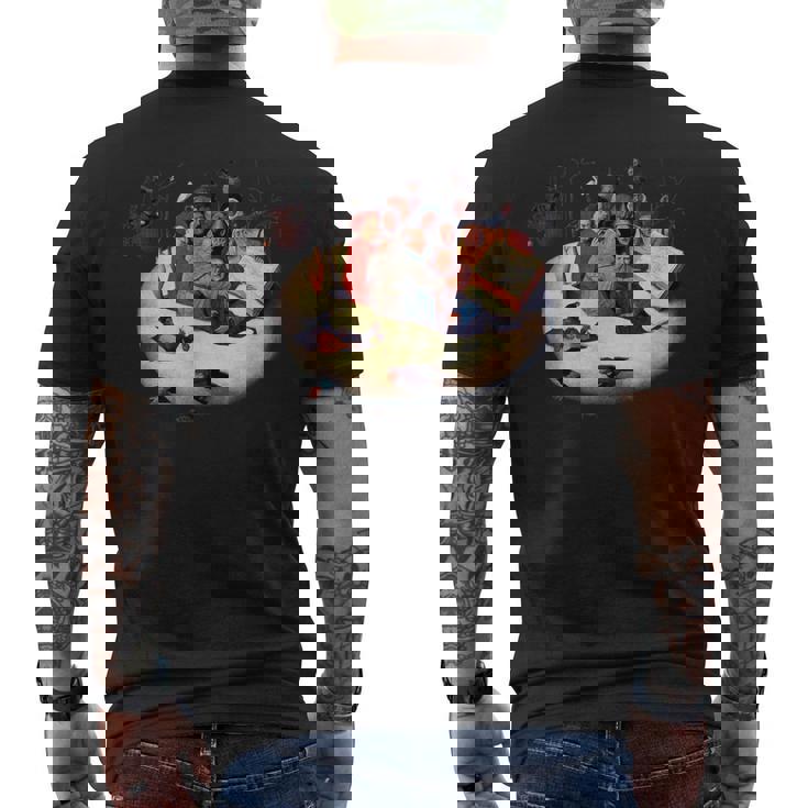 コンサート・イン・ザ・エッグヒエロニムス・ボッシュ メンズTシャツ バックプリント