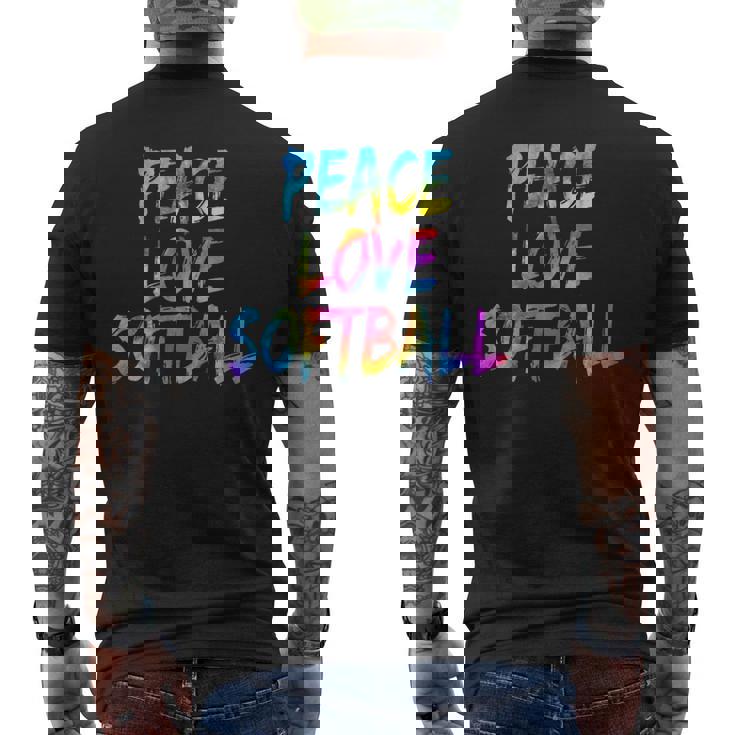 コーチ野球選手の衣装平和愛ソフトボール メンズTシャツ バックプリント