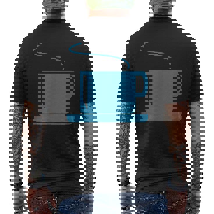 コーヒー、紅茶、カップ メンズTシャツ バックプリント