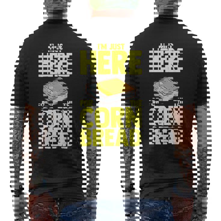 コーンブレッドレシピ 食べ物 面白いコーンベーキング メンズTシャツ バックプリント