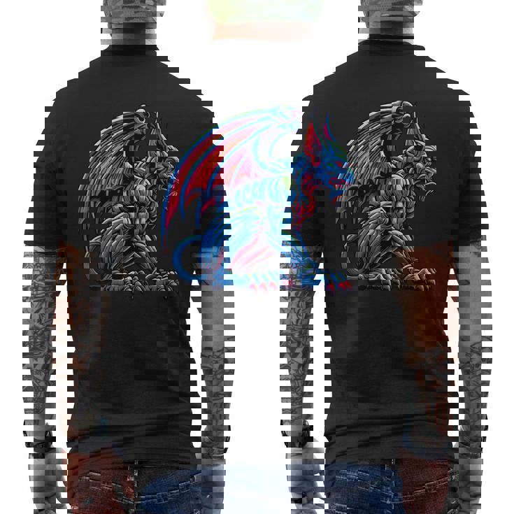 ゴシックガーゴイル メンズTシャツ バックプリント