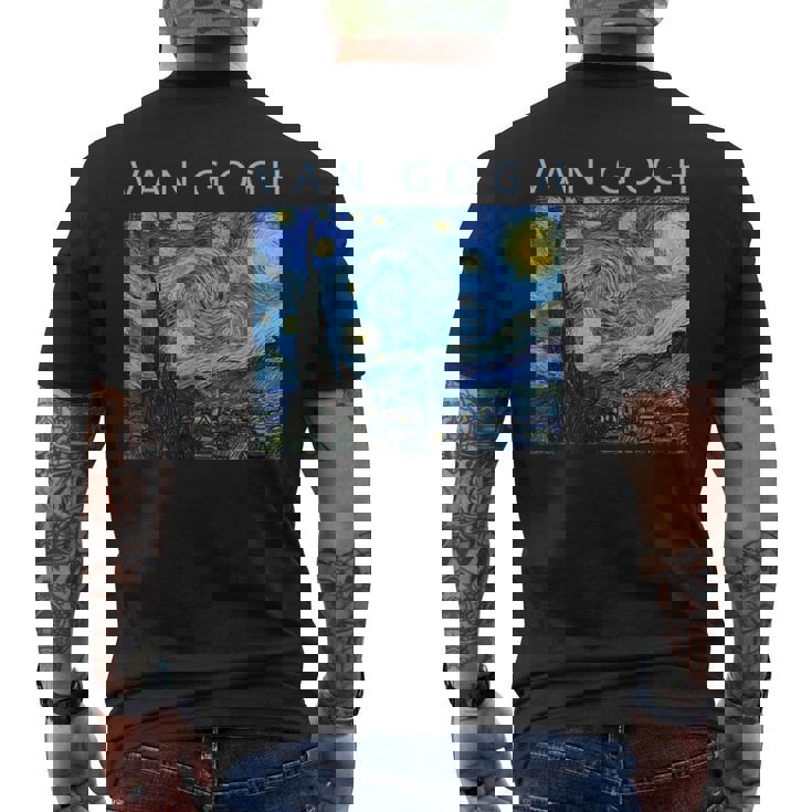 ゴッホ 面白いtシャツ おもしろ アート 星月夜 印象派 絵画 メンズ レディース 面白い 服 美術 ネタ メンズTシャツ バックプリント