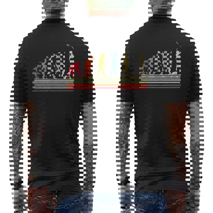 ゴルファー&ゴルファーへのレトロなゴルフエボリューションギフト メンズTシャツ バックプリント