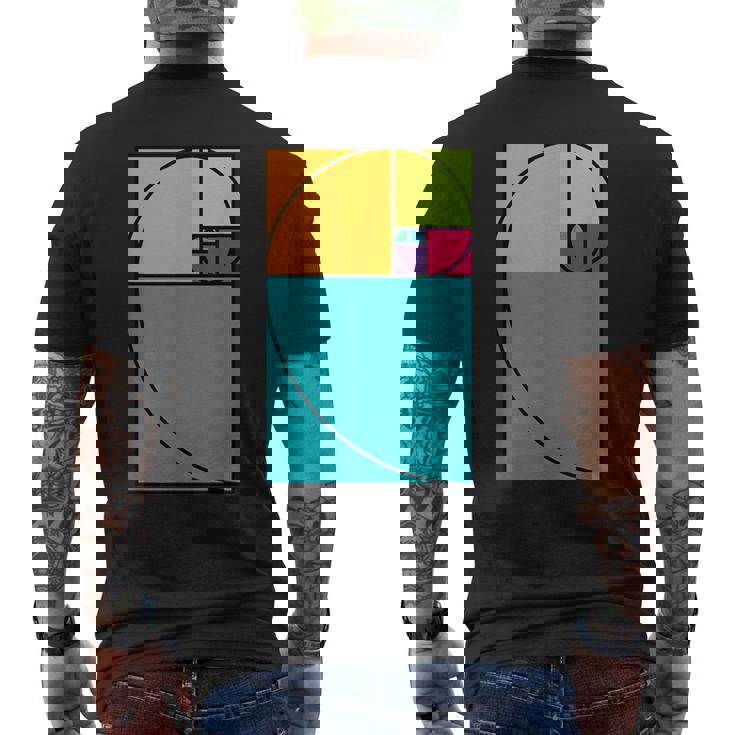 ゴールデンカット 自然 科学 数学 美術 先生 メンズTシャツ バックプリント