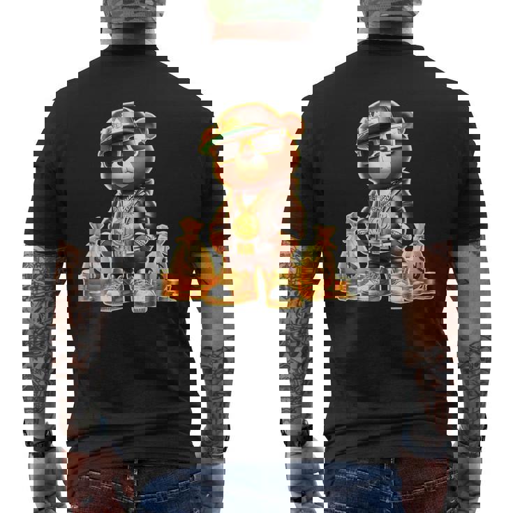 ゴールデンテディベア ボスマネーバッグ ゴールデンコイン&チェーン メンズTシャツ バックプリント