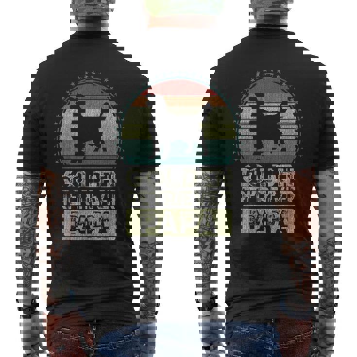 ゴールデンレトリバー 父の日 メンズTシャツ バックプリント