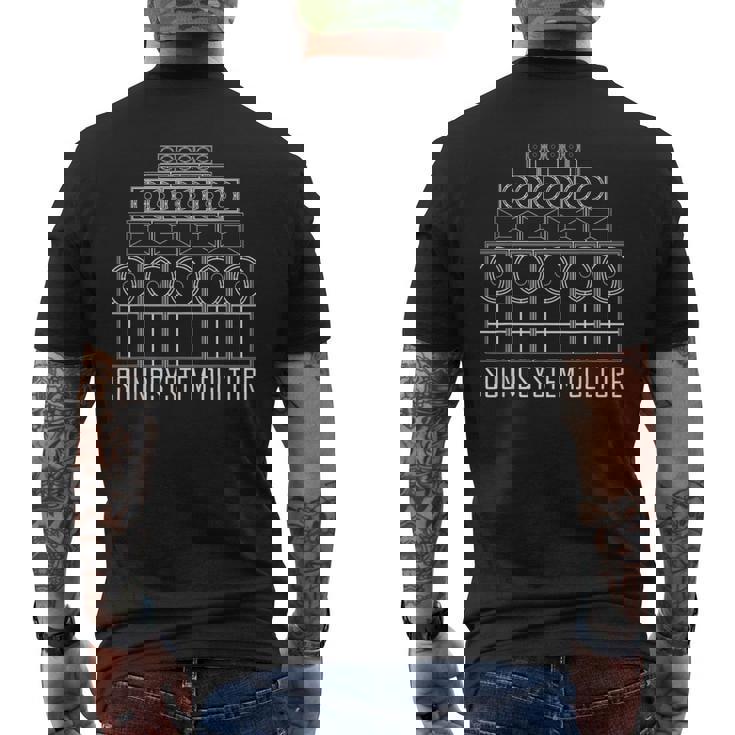 サウンドシステム カルチャー ベース 音楽 メンズTシャツ バックプリント