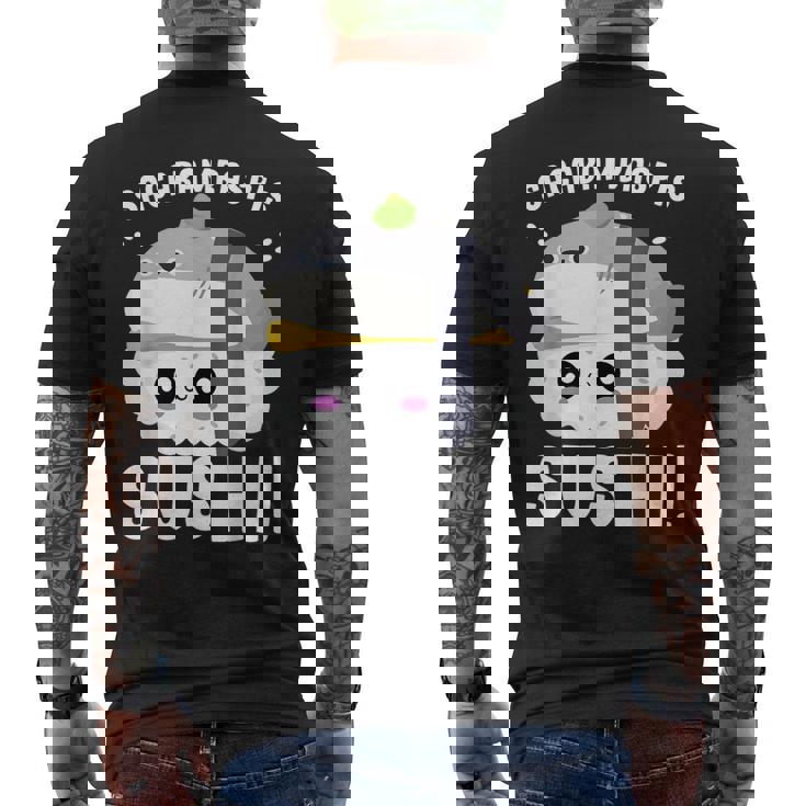 サカバンバスピス寿司 魚ミーム 和食 メンズTシャツ バックプリント