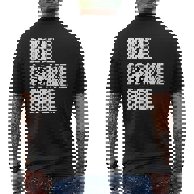 サッカーコーチtシャツ サッカー史上最高のコーチギフト。 メンズTシャツ バックプリント