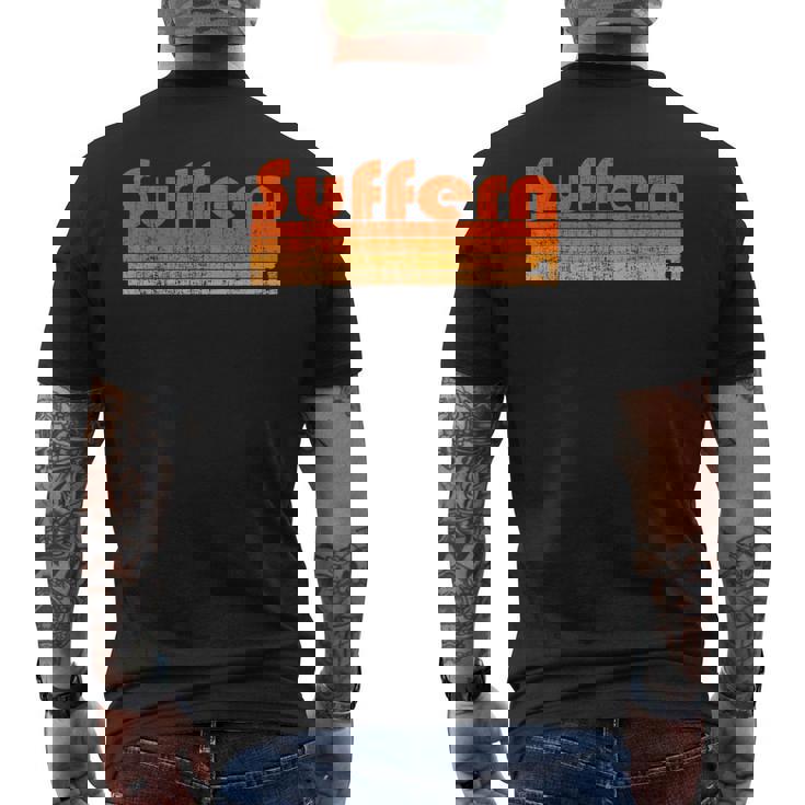 サファーン、ニューヨークレトロ80年代スタイル メンズTシャツ バックプリント