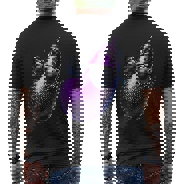 サングラス 夏 涼しい 茄子 メンズTシャツ バックプリント