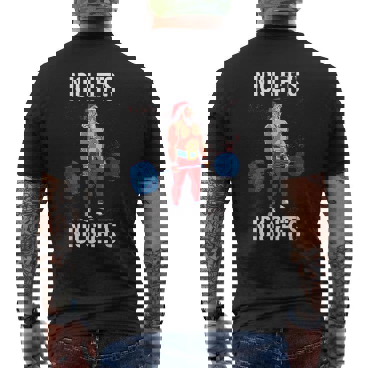 サンタ クリスマス 面白いtシャツ ウエイトリフティング 筋トレ メンズ おもしろ 面白い 服 おもしろグッズ ネタ メンズTシャツ バックプリント