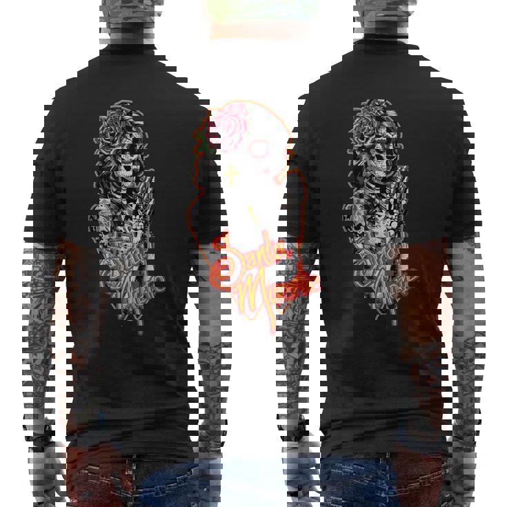 サンタ・ムエルテ・カトリーナ・カラベラ メンズTシャツ バックプリント