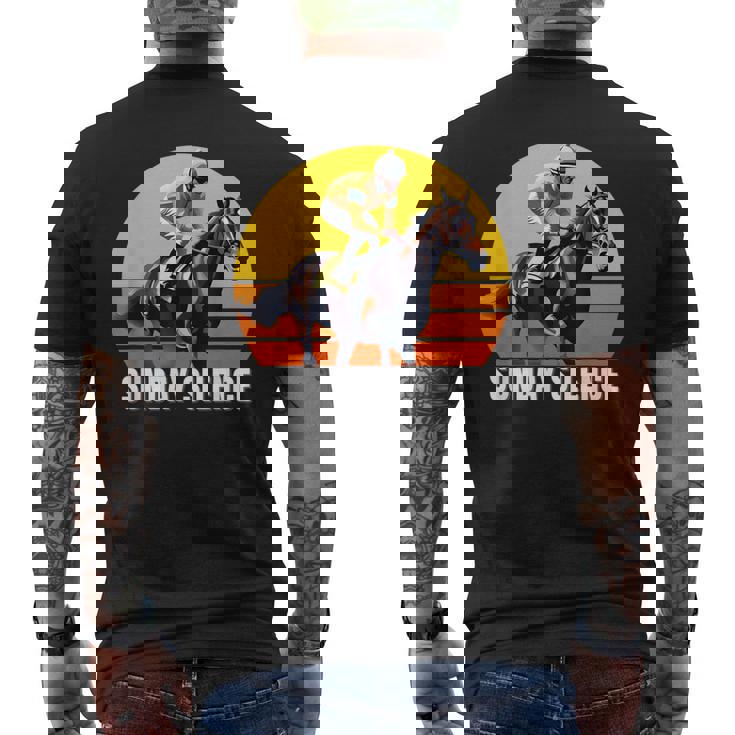 サンデーサイレンスホース、競馬、サンタアニタ、デルマール メンズTシャツ バックプリント