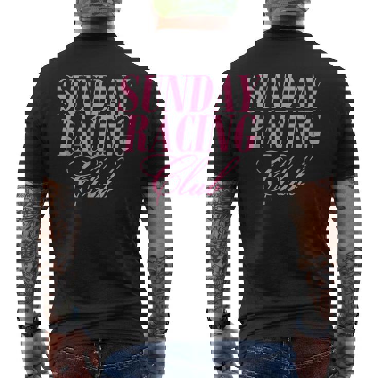 サンデーレーシング クラブレーサー デザイン メンズTシャツ バックプリント