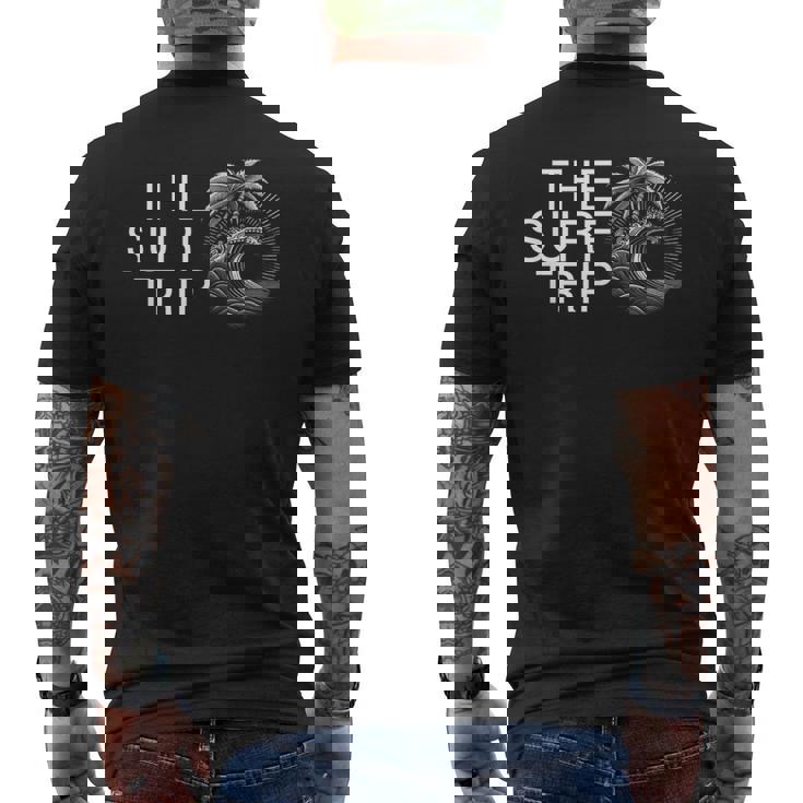 サーフ サーフィン グラフィック ストリート カジュアル メンズ レディース メンズTシャツ バックプリント