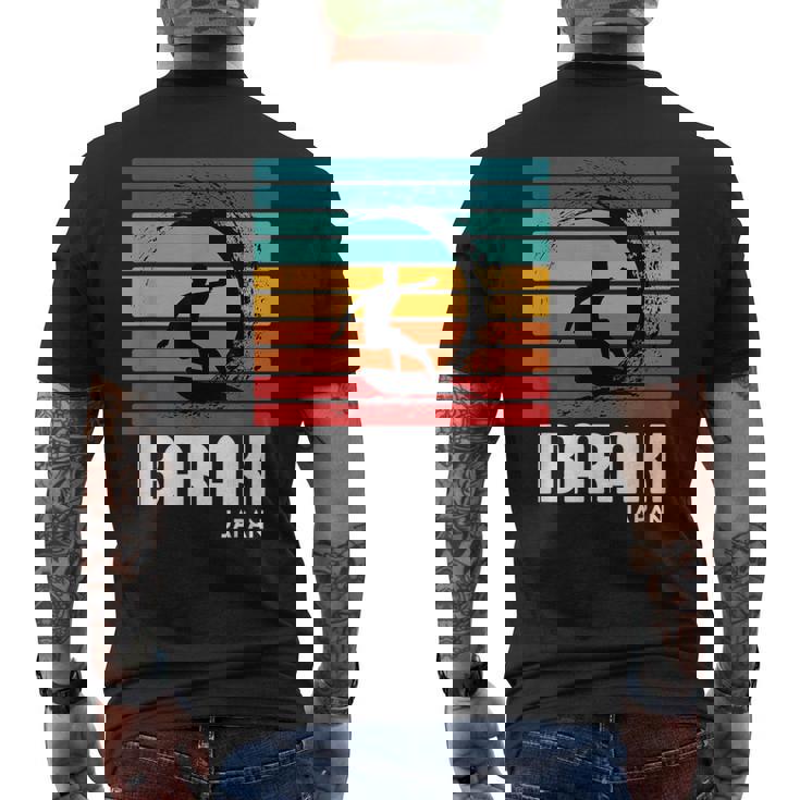 サーフ 茨城 日本 ビーチ ヴィンテージ レトロ サーフィン メンズTシャツ バックプリント