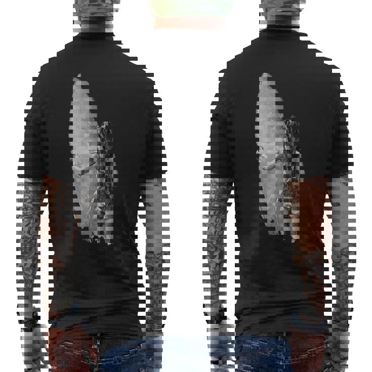 サーファー サーフボード サーフボード ビーチウェイブライダー メンズTシャツ バックプリント