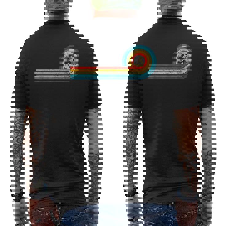 サーファーギフト ヴィンテージ ウェーブ レトロ サーフィン サーフィン ビーチ メンズTシャツ バックプリント