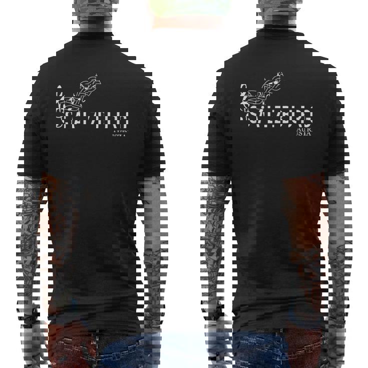 ザルツブルク-Alzburg メンズTシャツ バックプリント