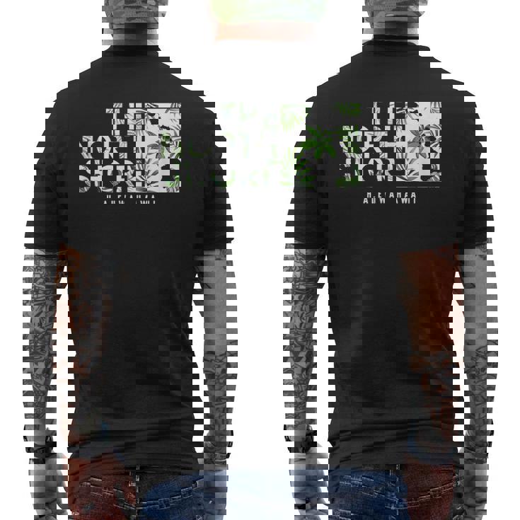 ザ・ノースショアハワイ・フローラル メンズTシャツ バックプリント