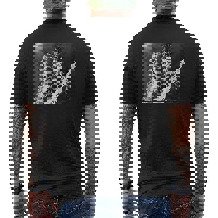 ザ・フェイスズ・ロッド・スチュワート&ロニー・ウッド・リーディング・フェスティバル 1972 メンズTシャツ バックプリント