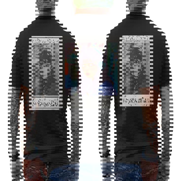 シティポップ 春 桜 日本の美学 ヴェイパーウェイブ Japanese Aesthetic メンズTシャツ バックプリント