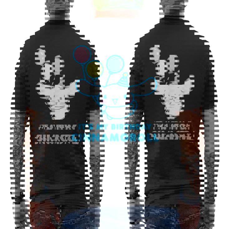 シナモロール It's My Birthday メンズTシャツ バックプリント