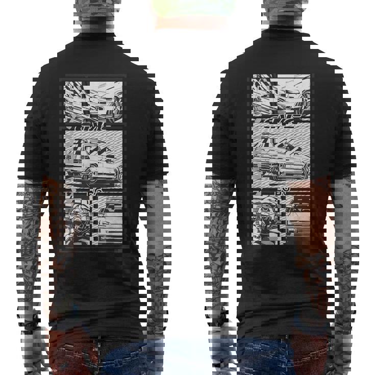 シビック例6日本車 メンズTシャツ バックプリント