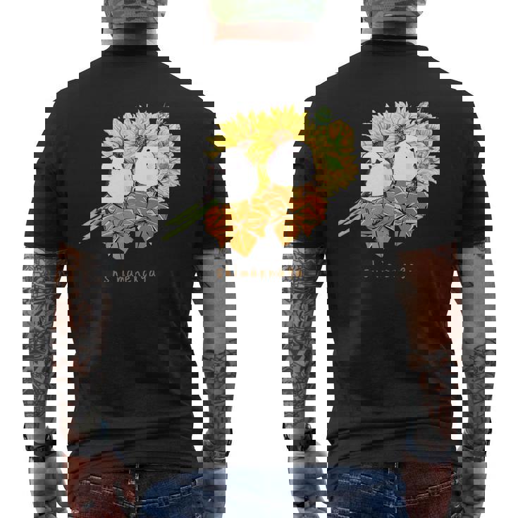 シマエナガ メンズTシャツ バックプリント