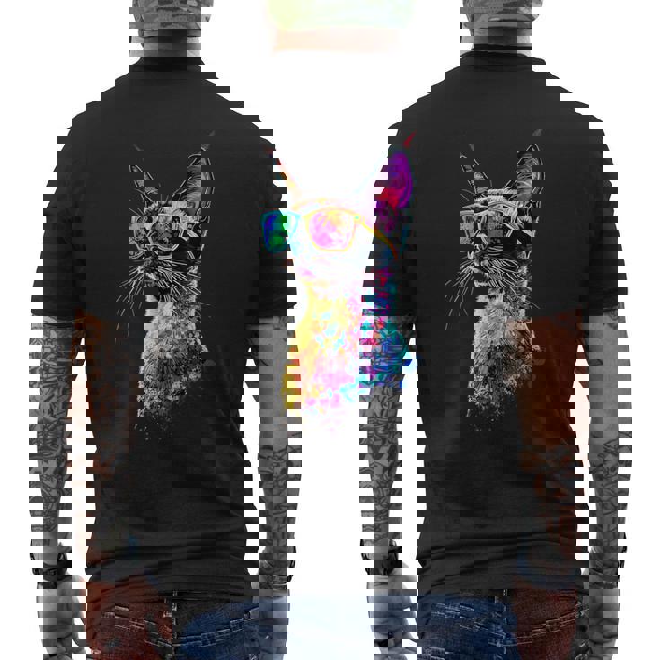 シャム猫 シャム猫 甘いシャム猫 メンズTシャツ バックプリント