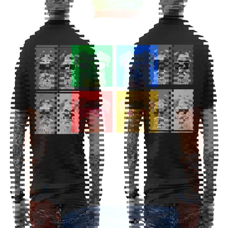 シュナウザー 面白いtシャツ 犬 かわいい メンズ 子供 おもしろ 服 雑貨 グッズ ネタ わんこ イヌ メンズTシャツ バックプリント