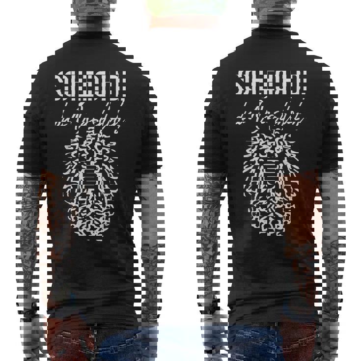 シュライヒ・ディ・デュ・オールシュロッホ アドラー ウィーン オーストリア 003 メンズTシャツ バックプリント