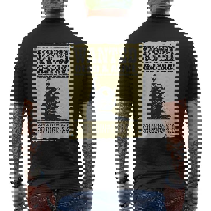 シュレディンガーキャット メンズTシャツ バックプリント